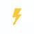 Transparent lightning bolt icon